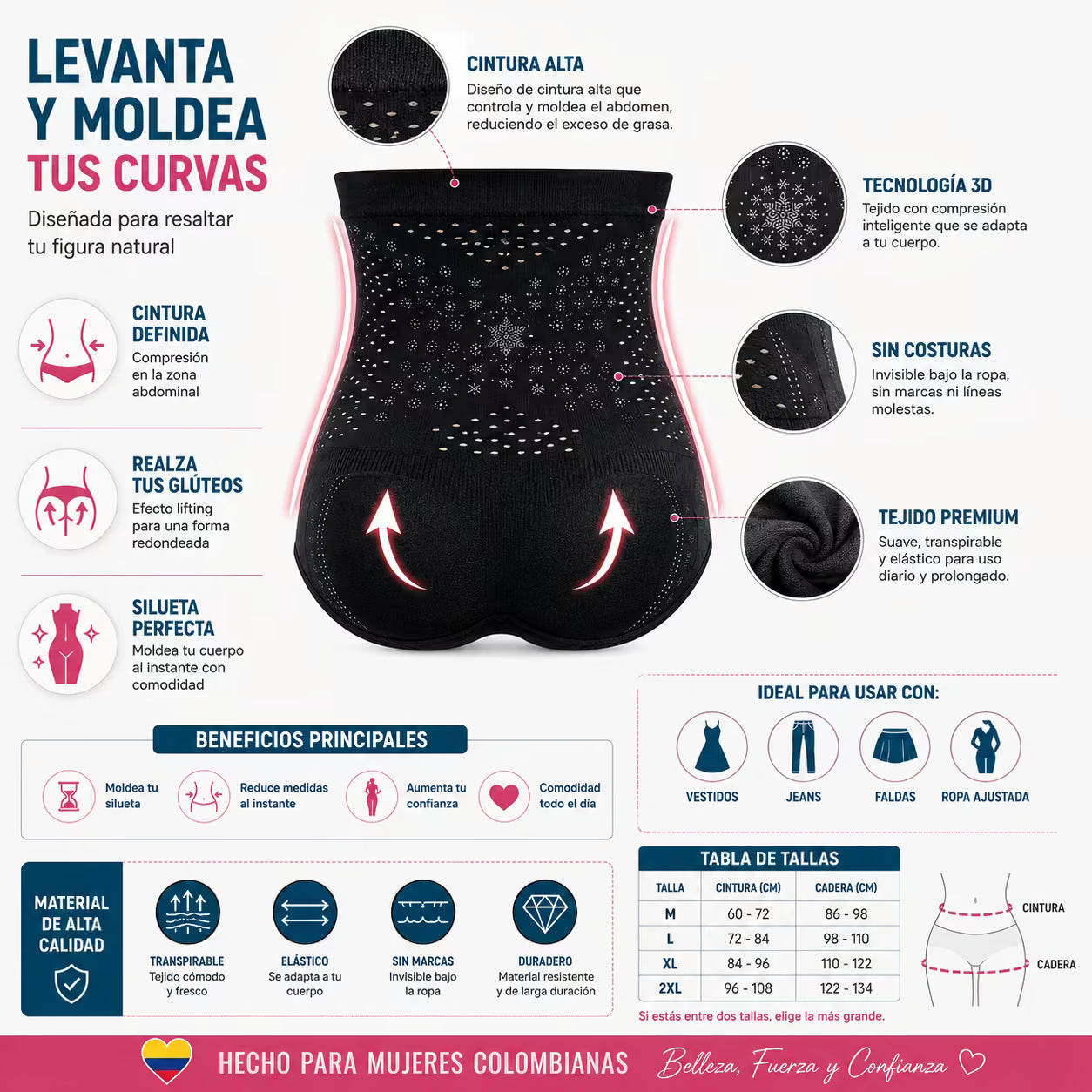 SilueFit™ Panty Moldeador Control Abdomen Invisible