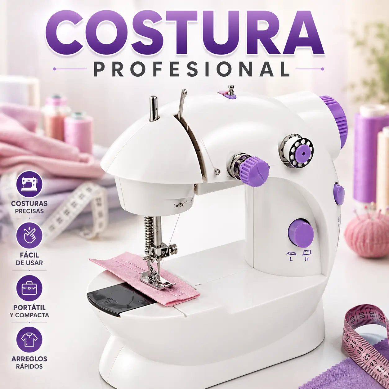 MiniSew™ Maquina De Coser Portátil 2 Velocidades ¡OFERTA HOY!