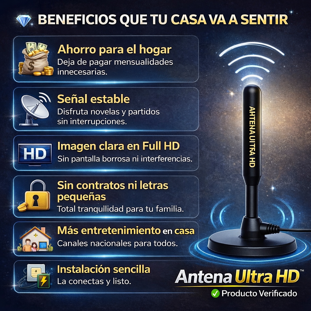 Antena tdt Ultra HD™ La mejor TV ¡EN SUPÉR OFERTA!