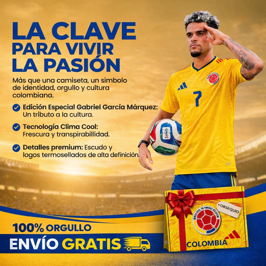 CAMISETA COLOMBIA ADIDAS CON CAJA